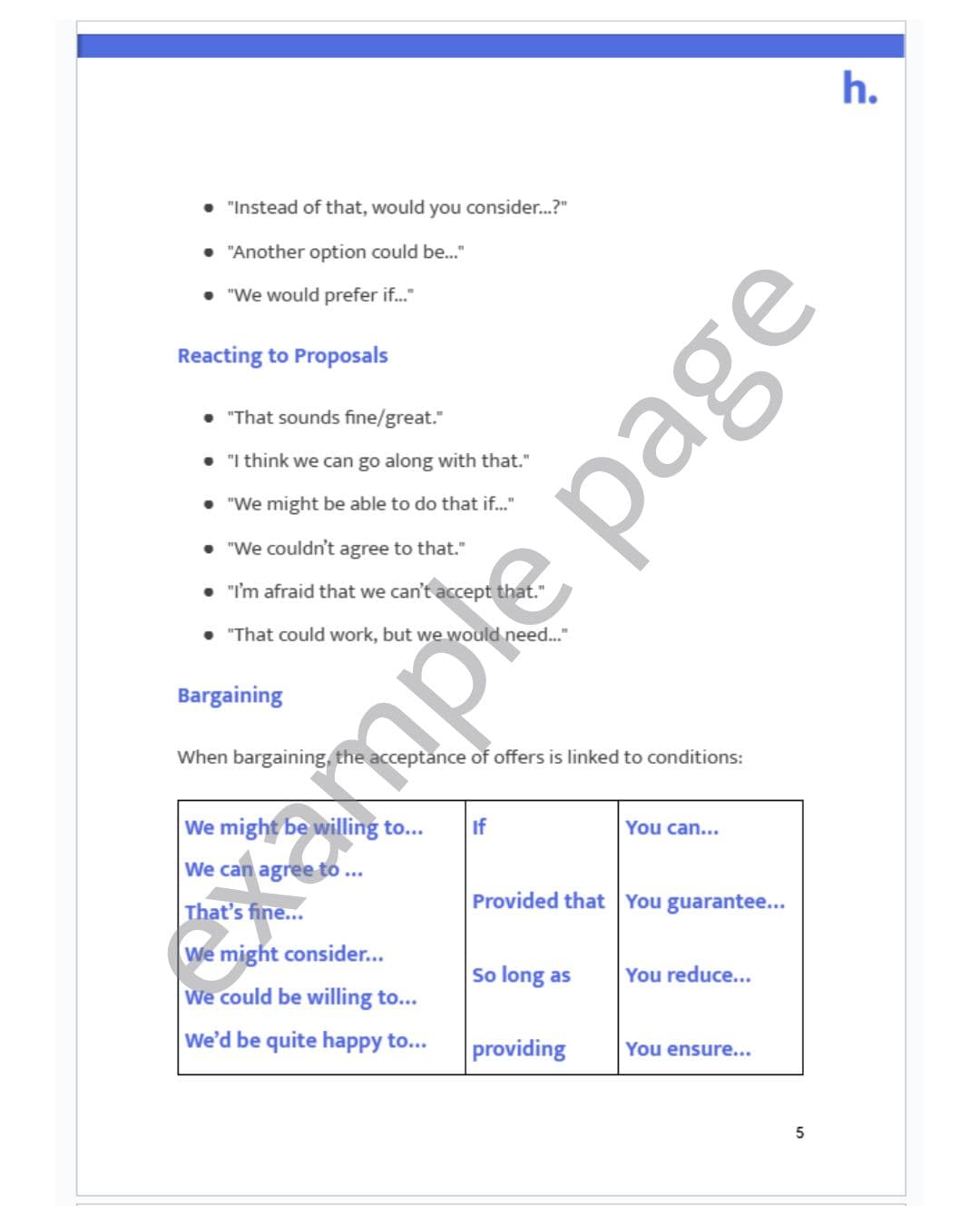 Example Page